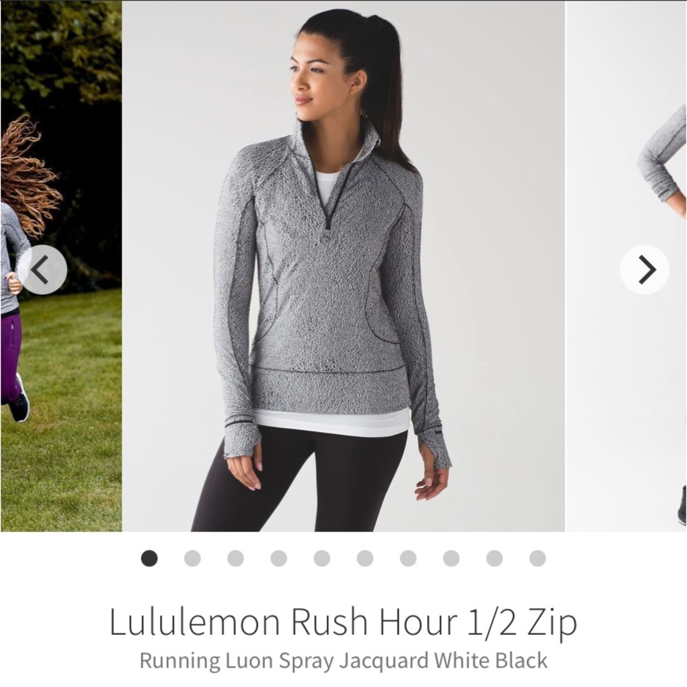 Lululemon Rush Hour 1/2 Zip